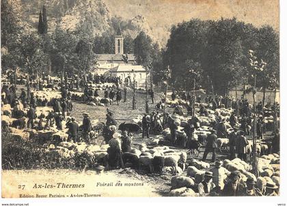 Carte postale ancienne de AX les THERMES