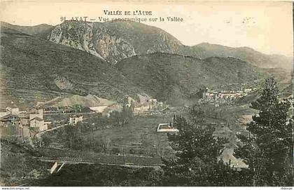 11 - Axat - La Vallée de l'Aude - Vue panoramique sur la Vallée - CPA - Voir Scans Recto-Verso
