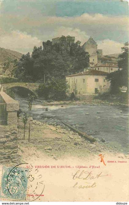 11 - Axat - Le Château - Vallée de l'Aude - Colorisée - Précurseur - CPA - Oblitération ronde de 1903 - Voir Scans Recto