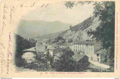 11 - Axat - Panorama - Vallée de l'Aude - Précurseur - CPA - Oblitération ronde de 1902 - Voir Scans Recto-Verso