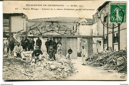 CPA - Carte Postale - France - Ay - Révolution en Champagne - Maison Bisinger  (D10243)