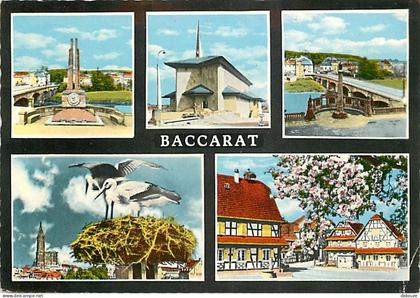 54 - Baccarat - Multivues - Cigognes - Flamme Postale de Baccarat - CPM - Voir Scans Recto-Verso