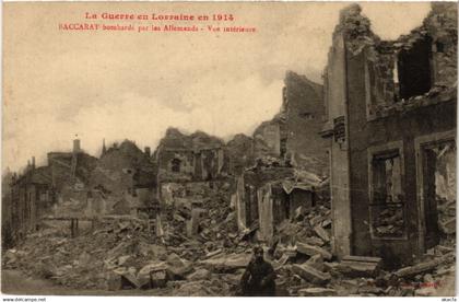 CPA BACCARAT - BACCARAT bombardé par les Allemands - Vue Intérieure (483804)