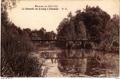 CPA BAGNEAUX-sur-LOING La Passerelle sur le Loing a Glandelles (1299594)