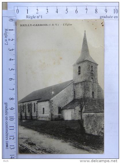 CPA (77) Seine et Marne - BAILLY CARROIS - L'église