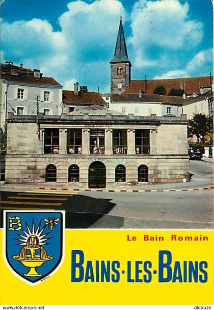 88 - Bains les Bains - Le bain romain - Blasons - Flamme Postale de Bains les Bains - CPM - Voir Scans Recto-Verso