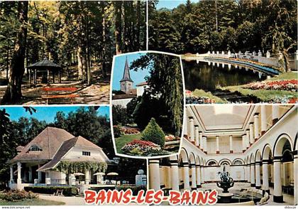 88 - Bains les Bains - Multivues - Flamme Postale de Bains les Bains - CPM - Voir Scans Recto-Verso
