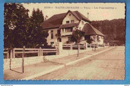 88 - Bains les Bains - Villa Les Paquerettes - Carte Vierge