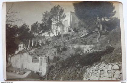 2 CARTES PHOTOS - VILLA SUR LA CORNICHE - BANDOL