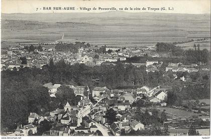 Bar-sur-Aube - Village de Proverville, vu de la côte de Troyes