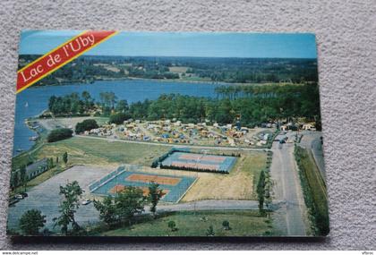 Cpm 1985, Barbotan les Thermes, Cazaubon, le lac de l'Uby, Gers