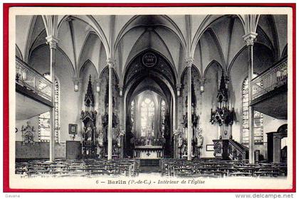 62 BARLIN - Intérieur de l'église