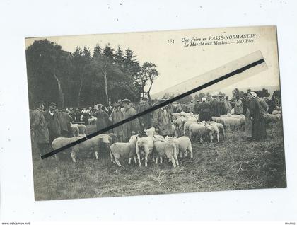 CPA  - Une Foire en Basse Normandie - Le marché aux Moutons