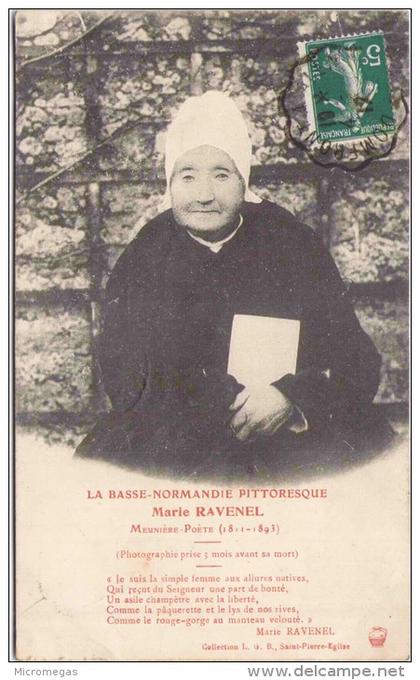 La Basse-Normandie Pittoresque - Marie RAVENEL - Meunière-Poète (1811-1893)