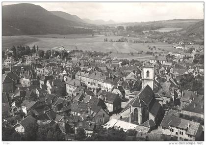 CPSM Baume-les-Dames vue aérienne