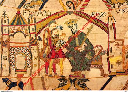 Tapisserie de Bayeux - le roi Edouard le Confesseur - Bayeux - (14) Calvados