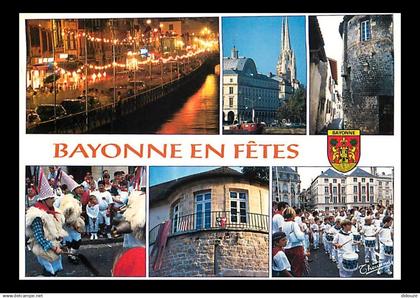 64 - Bayonne - Bayonne en Fêtes - Multivues - Folklore - Blasons - Carte Neuve - CPM - Voir Scans Recto-Verso