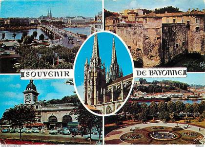 64 - Bayonne - Multivues - Automobiles - Flamme Postale de Bayonne - CPM - Voir Scans Recto-Verso