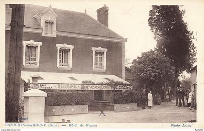 bazoches sur hoëne * Hôtel de France LECOURT * villageois