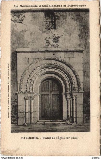 CPA Bazoches-Portail de l'Eglise (29612)
