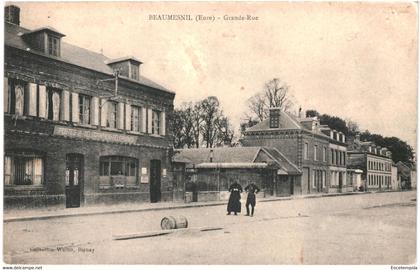 CPA carte postale France Beaumesnil  Grande Rue 1913  VM61434ok