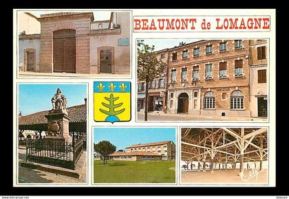 82 - Beaumont de Lomagne - Multivues - Blasons - Flamme Postale de Auch - CPM - Voir Scans Recto-Verso