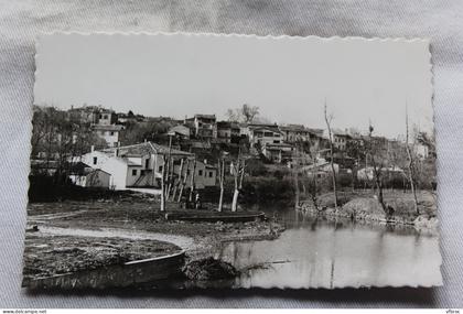 Cpsm, Beaumont de Lomagne, vue prise de la Gimone, Tarn et Garonne 82