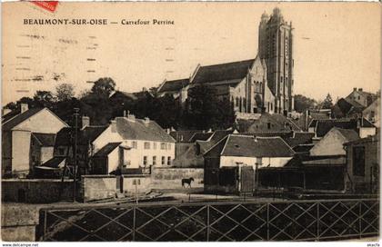 CPA BEAUMONT-sur-OISE - Carrefour Perrine (107131)