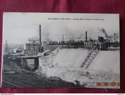 CPA - Beaumont-sur-Oise - Usine des Ciments Portand (4)