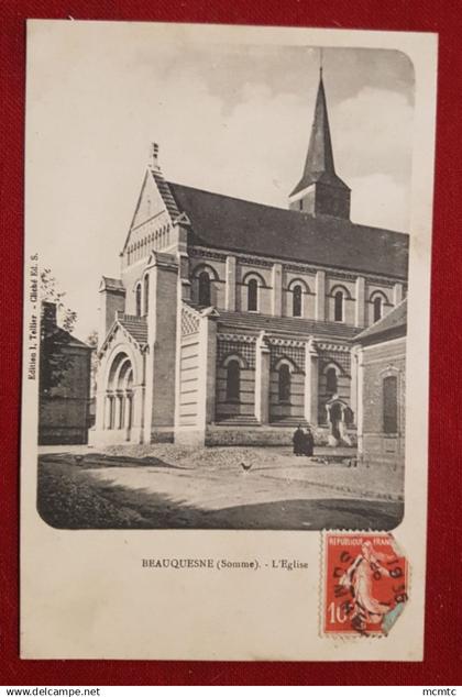 CPA -  Beauquesne -(Somme) - L'église