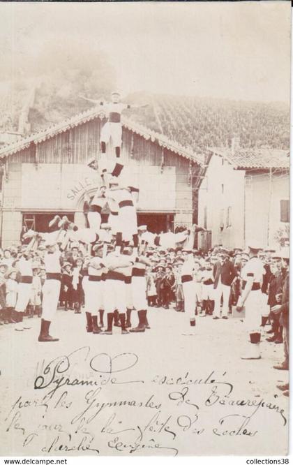 Beaurepaire - Pyramide des Gymnastes de Beaurepaire - carte photo