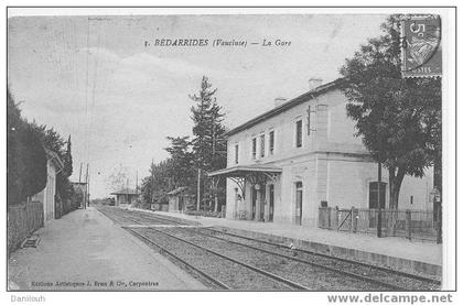 84 // VAUCLUSE / BEDARRIDES / La gare / Brun édit / **