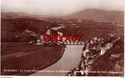 BEHOBIE (Pyrénées Atlantiques) Pont international vue sur Béhobie et Irun (Espagne) Photo Tito