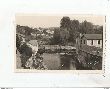 BELLAC LIMOUSIN CARTE PHOTO PONT DE LA PIERRE (XIIIE S)