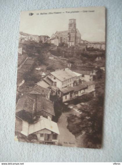 cpa 1937, Bellac, vue générale, côté ouest, haute Vienne
