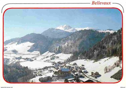 74 - Bellevaux - Vue Générale - Au fond les Monts d'hermentaz - Hiver - Neige - Flamme Postale - CPM - Voir Scans Recto-