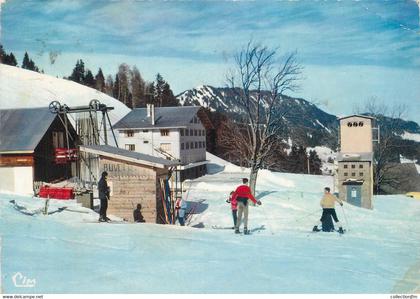 CPSM FRANCE 74 " Bellevaux, Place d'Hirmentaz"