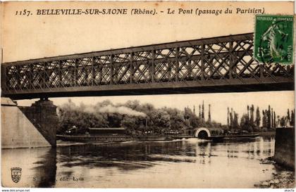 CPA BELLEVILLE-sur-SAONE Le Pont (444197)