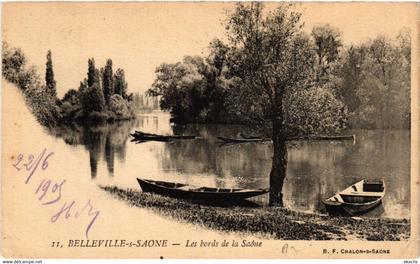 CPA BELLEVILLE-sur-SAONE Les bords de la SAONE (444182)