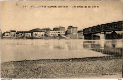 CPA BELLEVILLE-sur-SAONE Les RIVES de la SAONE (444191)