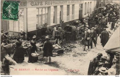 CPA BERNAY - Marché aux légumes (148442)