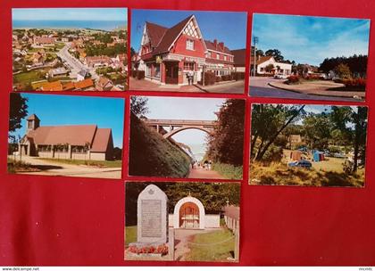 7 cartes Modernes   -  Berneval sur Mer   - Seine Maritime -( 76)