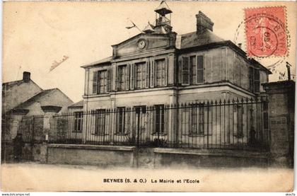 CPA BEYNES La Mairie et l'Ecole (1411470)