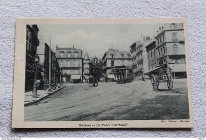 Béziers, la place Garibaldi, Hérault 34