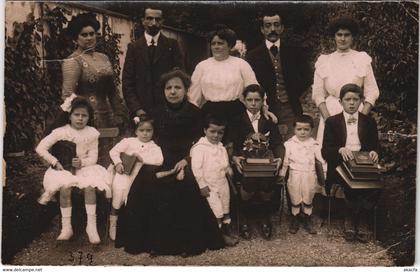 CPA carte photo BEZONS - Aout 1909 (215409)
