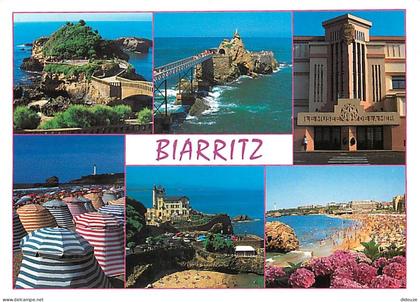 64 - Biarritz - Multivues - Flamme Postale de Biarritz - CPM - Voir Scans Recto-Verso