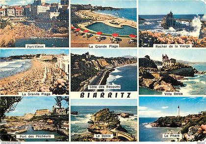 64 - Biarritz - Multivues - Flamme Postale de Biarritz - CPM - Voir Scans Recto-Verso