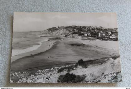 Cpm 1956, Bidart et sa plage vers Biarritz, Pyrénées atlantiques 64