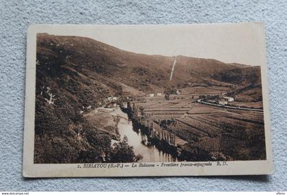 Cpa 1938, Biriatou, la Bidassoa, frontière Franco Espagnole, Pyrénées atlantiques 64