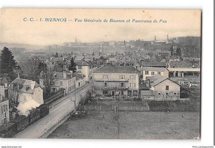 CPA 64 Bizanos vue générale et le train tramway